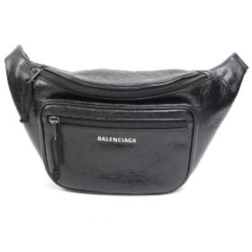 Balenciaga Explorer Belt Pack Gray Calf Leather Body Bag Waist Clutch Bum P - Picture 2 of 13